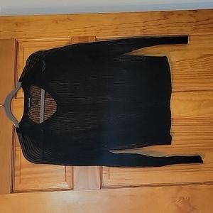 Eileen Fisher fishnet cardigan